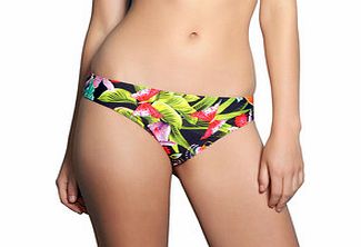 Calypso black floral bikini briefs