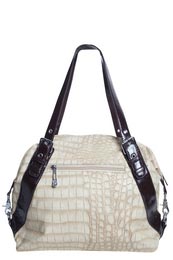 Croc Effect Strap Contrast Grab Bag