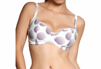 Freya Disco white padded bikini top