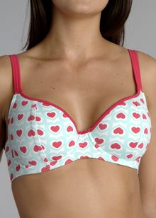 Biba underwired sweetheart padded bikini top