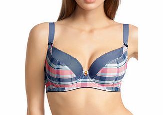 Totally Tartan blue balcony bra