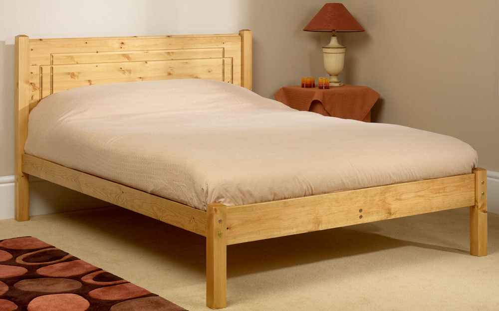 Friendship Mill Vegas Wooden Bedstead, Double, 2