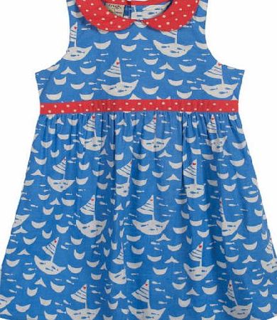 Frugi Girls Frugi Polly Party Dress - Cornflower All