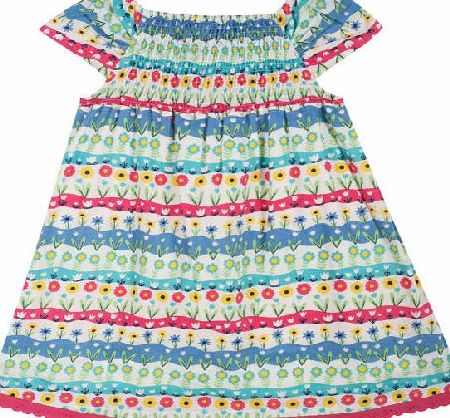 Frugi Girls Frugi Smocked Gypsy Dress - Natural