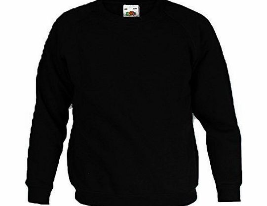 Fruit of the Loom Boys amp; Girls Sweatshirt Friut Of The Loom FRUITL Black Year 9/11