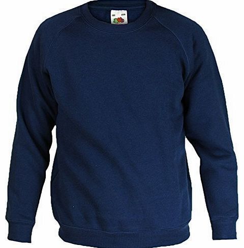 Fruit of the Loom Boys & Girls Sweatshirt Friut Of The Loom FRUITL Navy Year 9/11