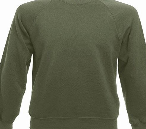 Fruit of the Loom Raglan sweat - Classic Olive - S