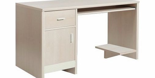 FTG Danish Fanfair Kids 1 Door 1 Drawer Desk Beech/Cream