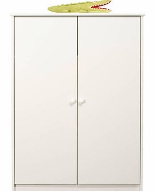 White 2 Door Wardrobe