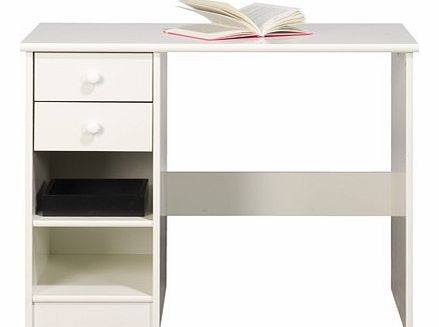 FTG KIDS World White Single Pedestal Desk