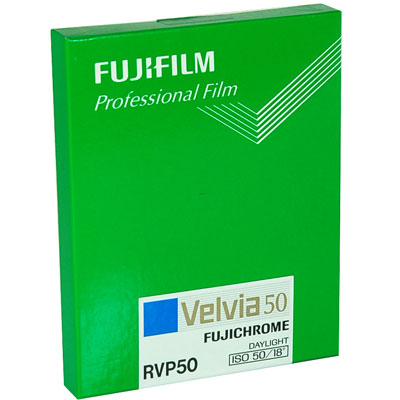 Velvia 50 4, X 5, SHEET 10 SHTS PER BOX