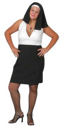 fuller Figure: Naughty Nun (Size 16-18)