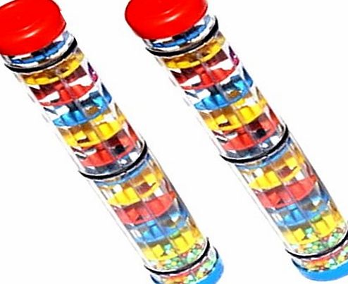 Fun Toys Baby Early Mini Rainmaker Tube Shaker Music Sensory Auditory Instrument Toy S/M/L (Style_L)