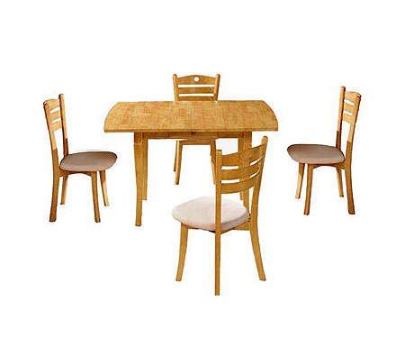 Furniture Link Cadiz Rectangular Extending Dining Set in Natural