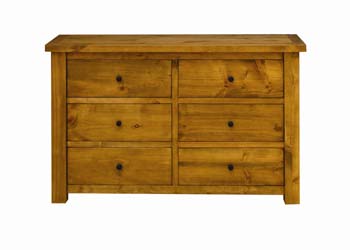 Carolina 6 Drawer Wide Chest