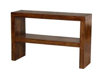 Clearance - Malaya Mango Console Table with Shelf