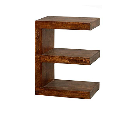 Furniture Link Malaya Mango E Shaped Bookcase