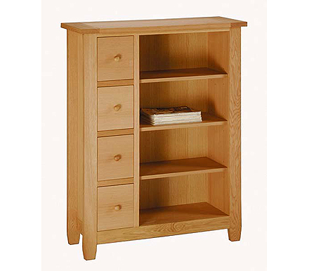 Rhode Oak Low Bookcase