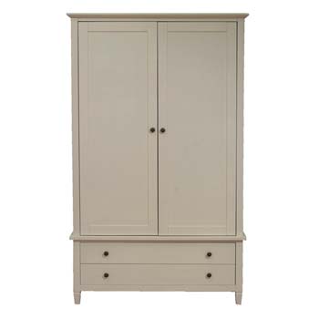 Rushden Cream 2 Door 2 Drawer Wardrobe