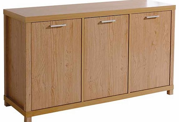 Furniture Solutions Chicago 3 Door Sideboard - Oak