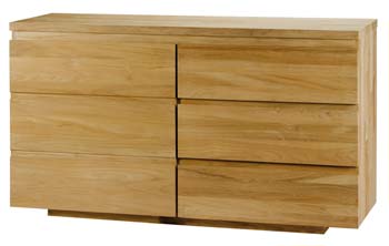 Absolue Solid Teak 3 Drawer 1 Door Sideboard