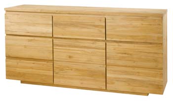 Absolue Solid Teak 3 Drawer 3 Door Sideboard