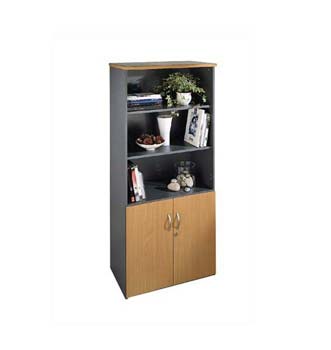 Access Medium 3 Shelf 2 Door Bookcase