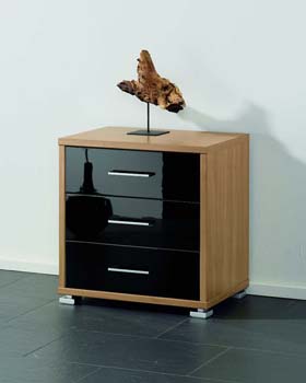 Furniture123 Alexa 3 Drawer Bedside Table