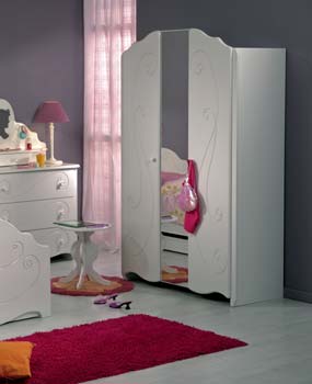 Alice 3 Door Mirrored Wardrobe