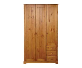 Furniture123 Alpina 3 Door Wardrobe - FREE NEXT DAY DELIVERY