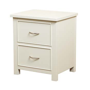 Amelle Solid Pine 2 Drawer Bedside Table