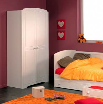 Furniture123 Ang White 2 Door Wardrobe