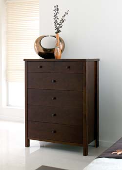 Furniture123 Atlanta Deep Oak 4   2 Chest of Drawers