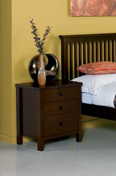 Atlanta Deep Oak Bedside Table