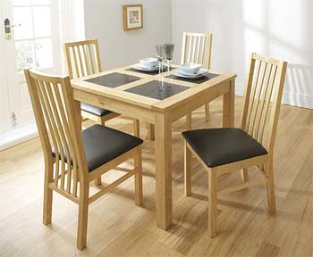 Furniture123 Atlanta Natural Square Dining Set - FREE NEXT