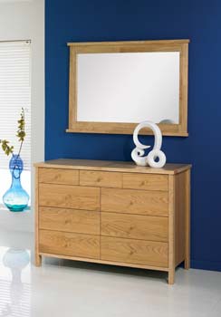 Furniture123 Atlanta Pale Oak 6   3 Chest of Drawers