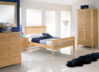 Atlanta Pale Oak Bedroom Set (NO Chest of Drawers)