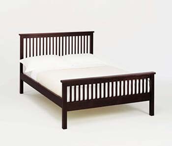 Atlantis Bedstead in Dark Wood