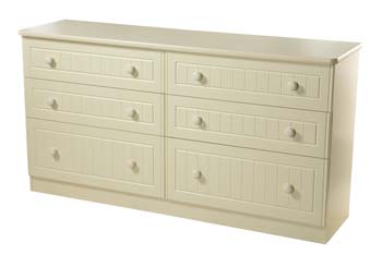 Furniture123 Avimore Magnolia 6 Drawer Double Chest