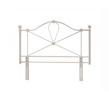 Bailey Cream Double Metal Headboard - FREE NEXT