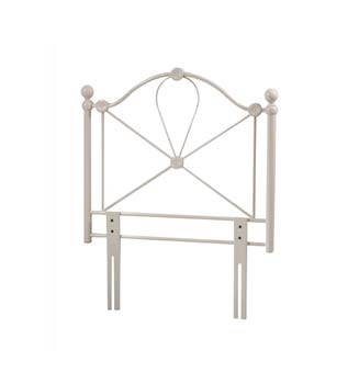 Bailey Cream Single Metal Headboard - FREE NEXT