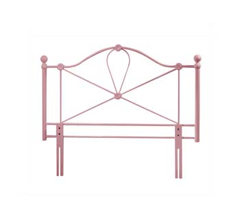 Furniture123 Bailey Pink Double Metal Headboard