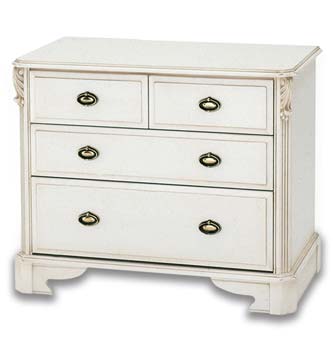 Beau White 4 Drawer Chest