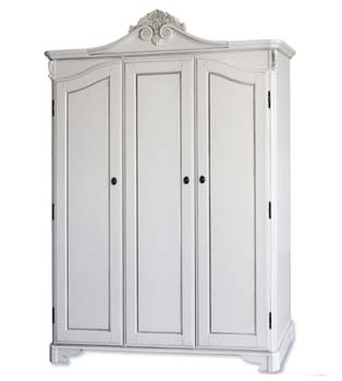 Beau White Triple Wardrobe