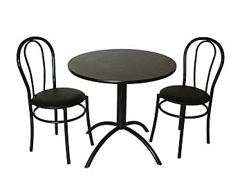 Furniture123 Black Bistro Set