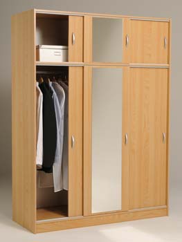 Furniture123 Blithe 3 Door Wardrobe in Japanese Pear Tree