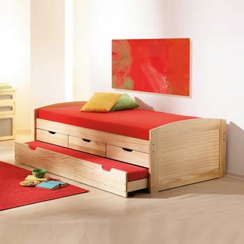 Bop Pine Trundle Guest Bed