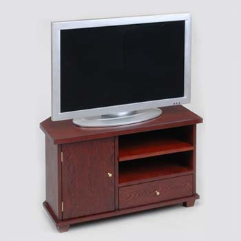 Botley Corner TV Unit in Mahogany