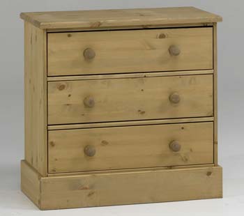 Furniture123 Bourne Pine 3 Drawer Chest