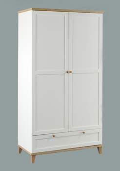 Furniture123 Bowen 2 Door 1 Drawer Wardrobe - FREE NEXT DAY